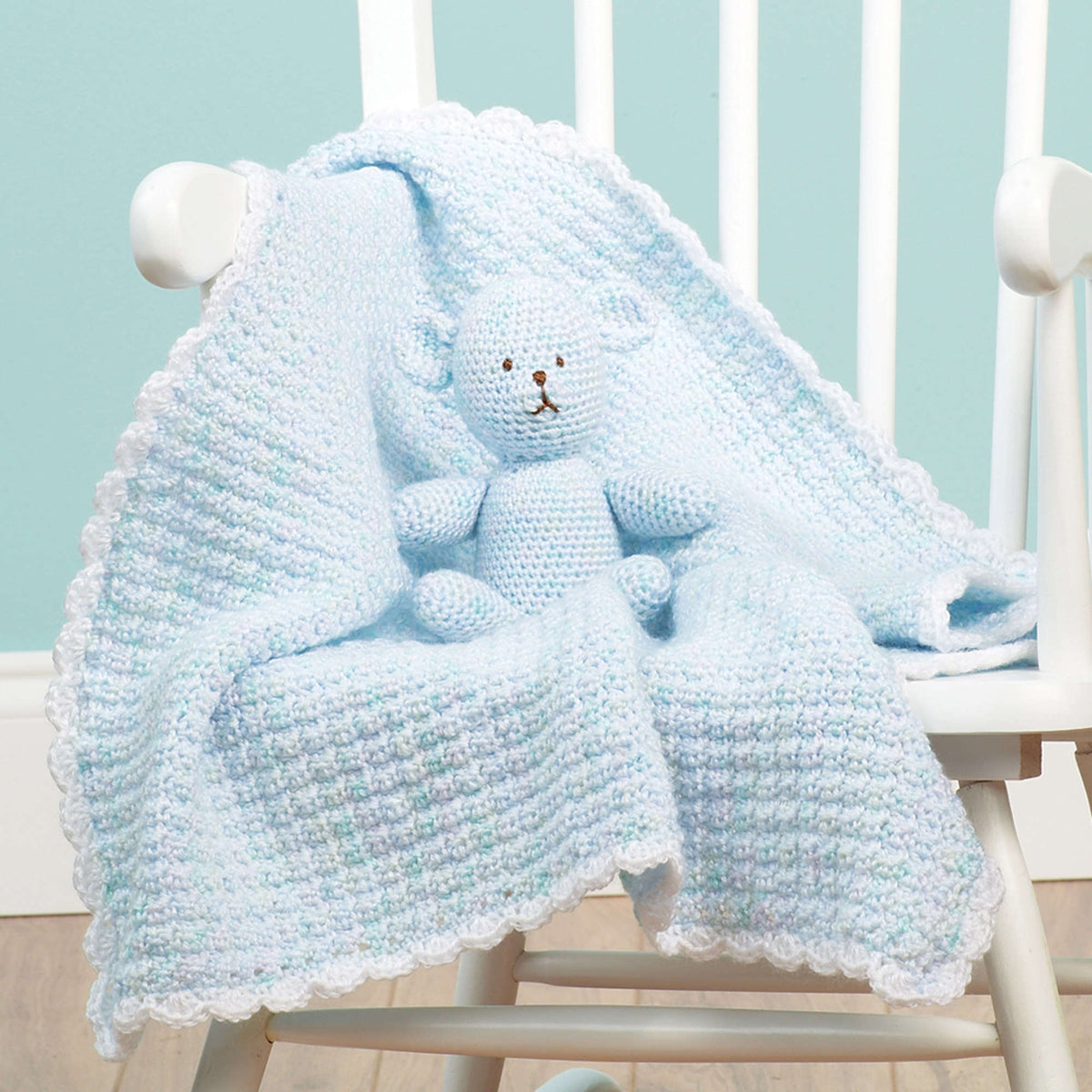 Crochet Lovey made in Red Heart Soft Baby Yarn