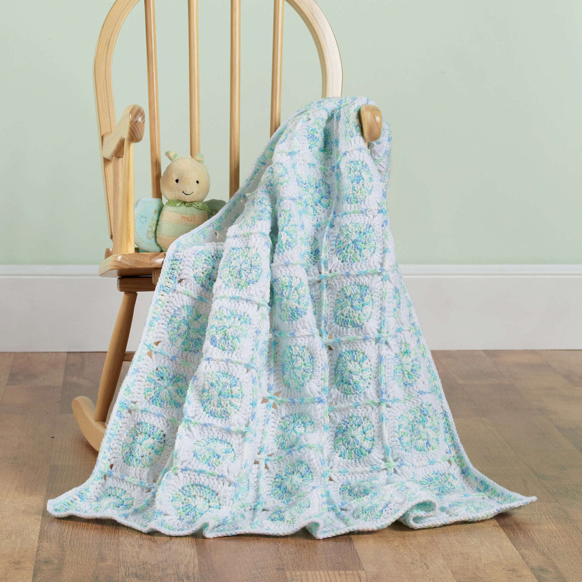 Crochet Blanket made in Red Heart Baby Econo Yarn