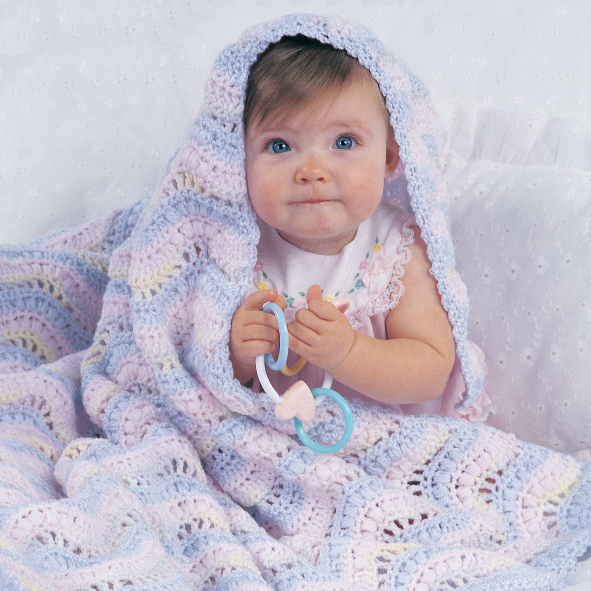 Crochet Blanket made in Red Heart Soft Baby Yarn