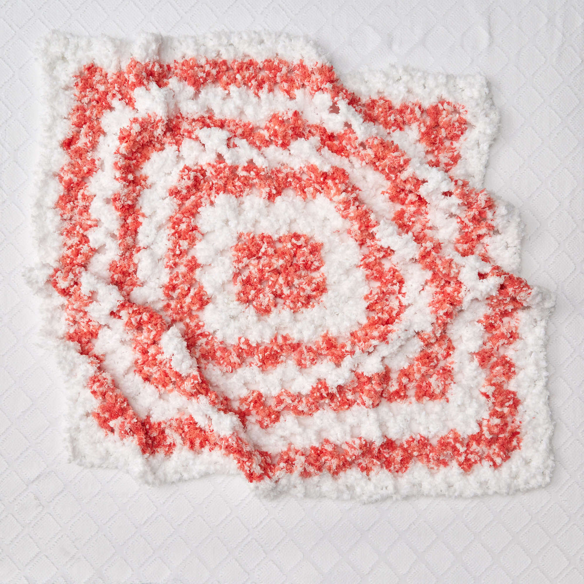 Crochet Blanket made in Red Heart Bear Hugs Yarn