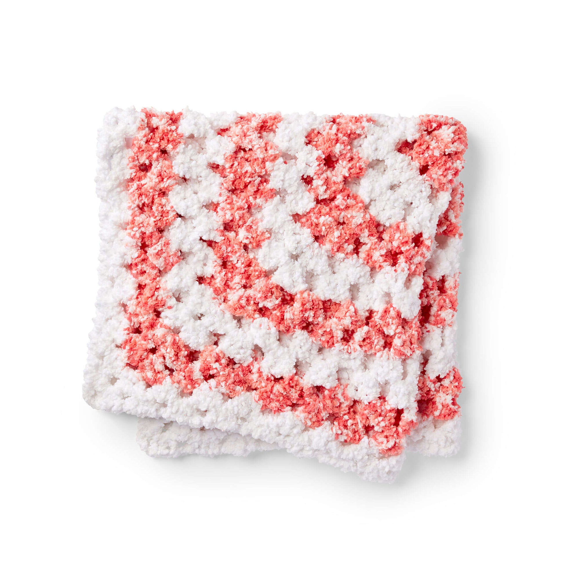 Free Red Heart Sweet Granny Square Crochet Baby Blanket Pattern