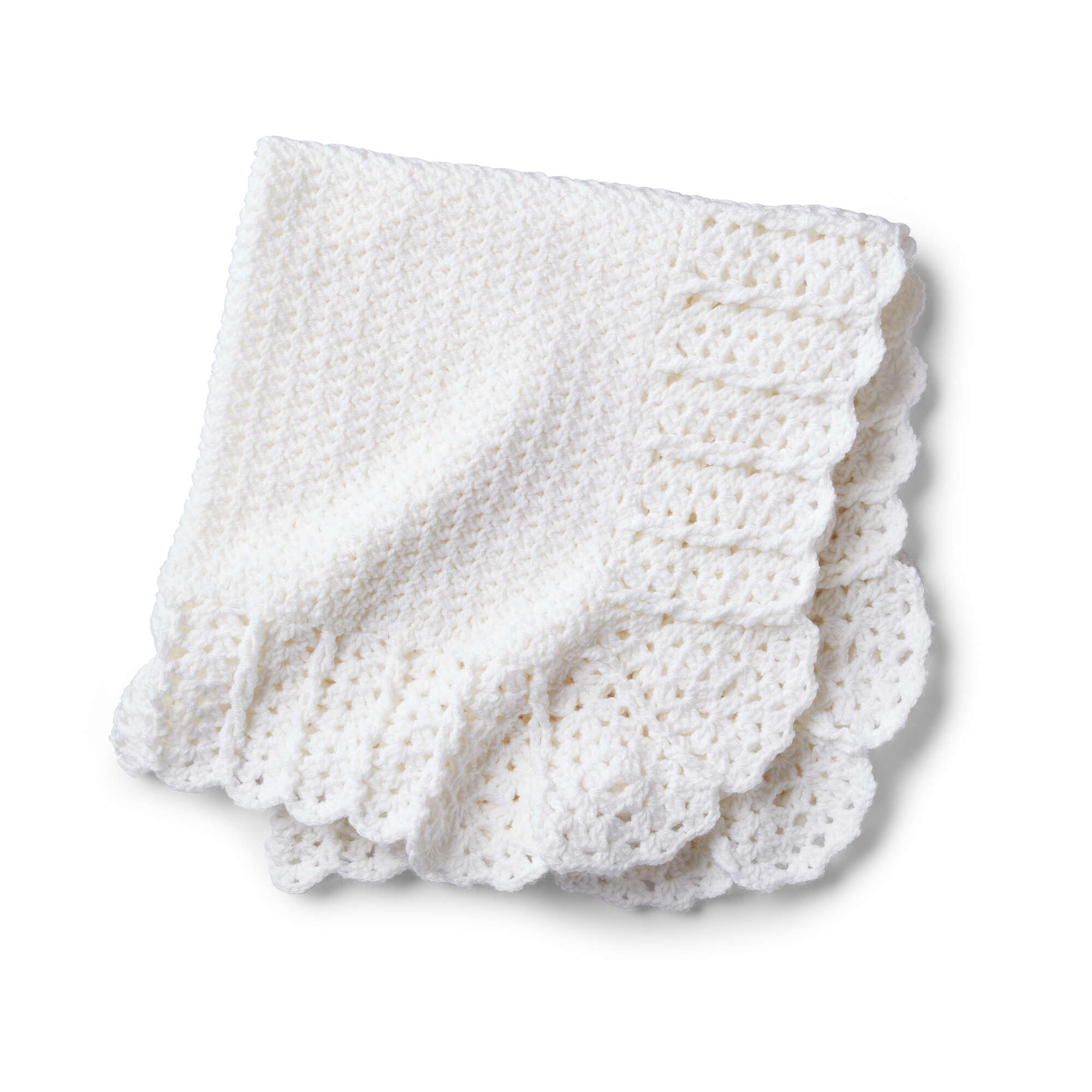 Free Red Heart Lace Crochet Baby Blanket Pattern | Yarnspirations