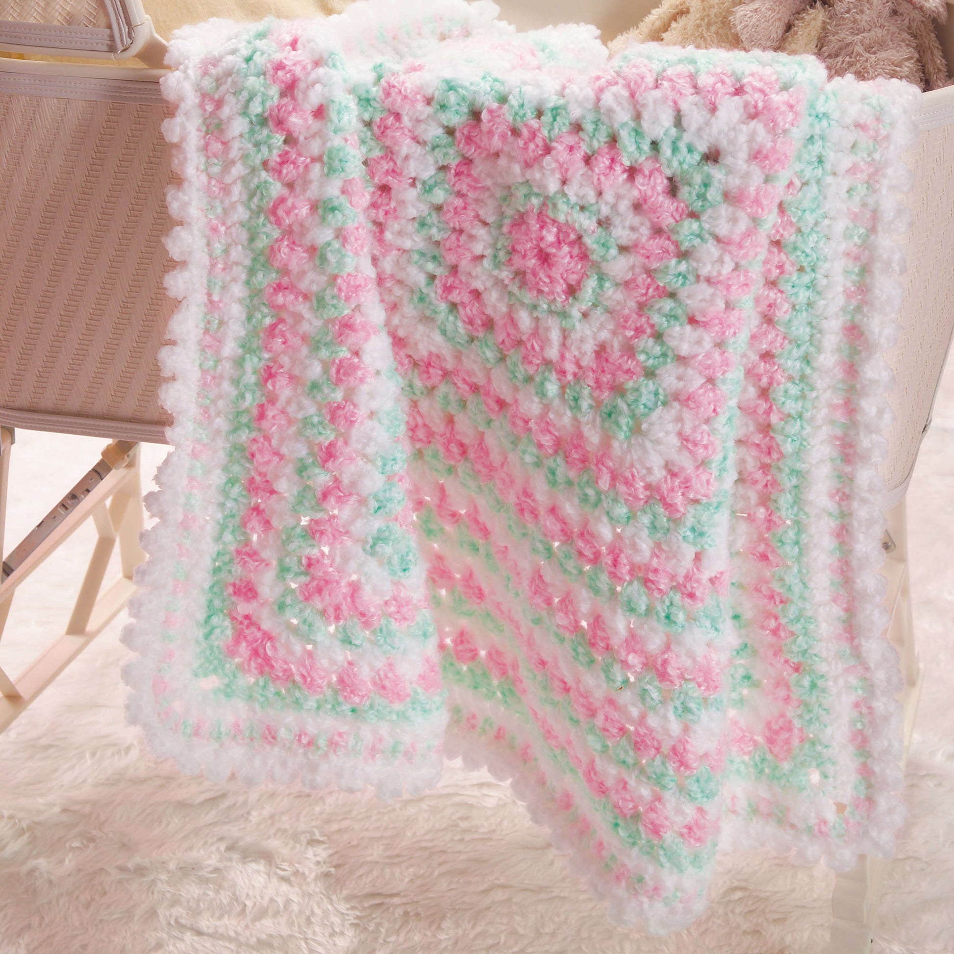 Free Red Heart Baby's First Blanket Crochet Pattern