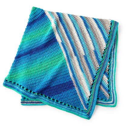 Red Heart Jamie's Round We Go Crochet Blanket Red Heart Super Saver