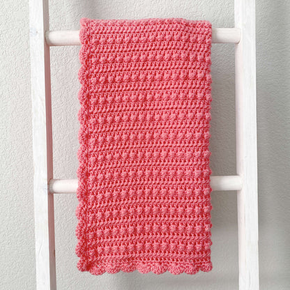 Red Heart Crochet Sweet Berries Baby Blanket Single Size