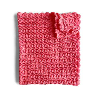 Red Heart Crochet Sweet Berries Baby Blanket Single Size
