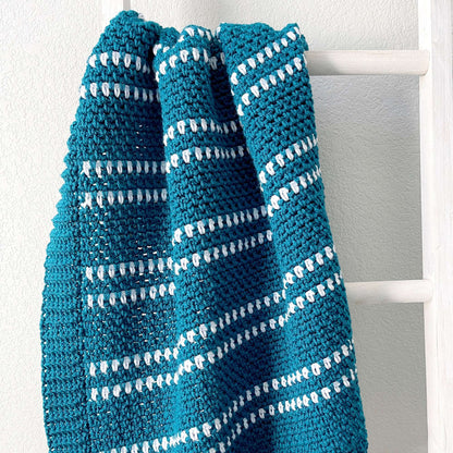 Red Heart Modern Moss Stitch Crochet Baby Blanket Single Size