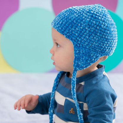 Red Heart Crochet Soft Comfort Baby Hat Crochet Hat made in Red Heart Velvety Yarn