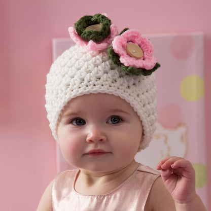 Free Easy Red Heart Darling Baby Hat Crochet Pattern Yarnspirations