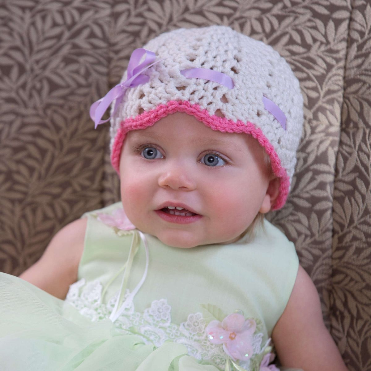 Crochet Hat made in Red Heart With Love Yarn
