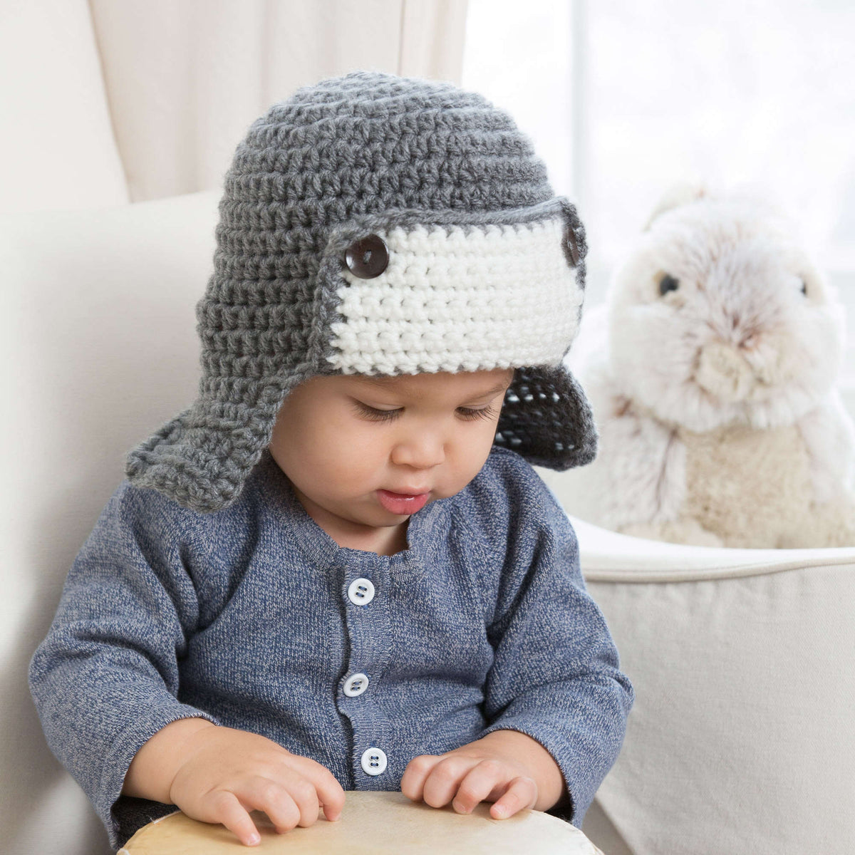 Crochet Hat made in Red Heart Super Saver Yarn