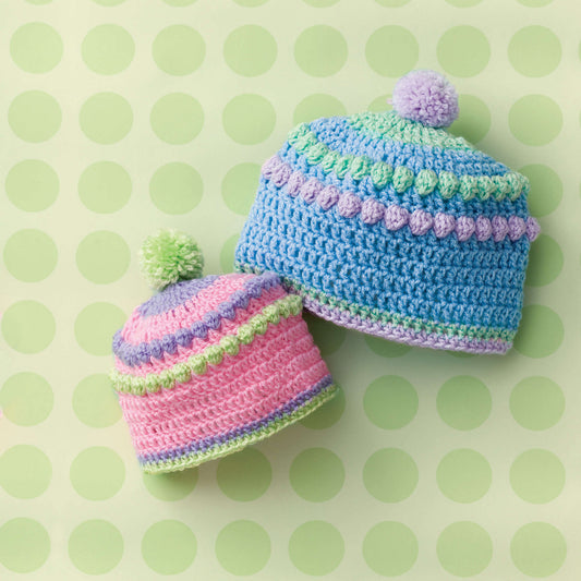 Red Heart Baby Bobbles Hat