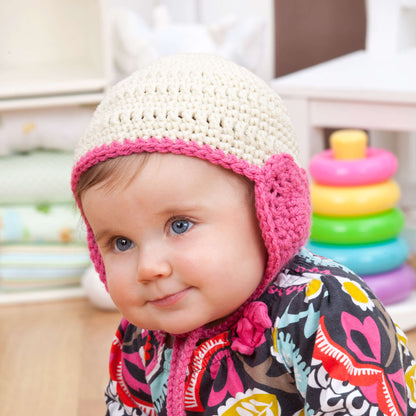 Red Heart Lovey Hat for Baby Crochet Hat made in Red Heart With Love Yarn
