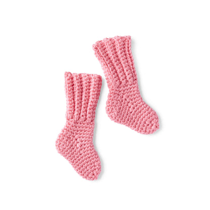Red Heart Crochet Baby Socks Crochet Socks made in Red Heart Baby Hugs Medium Yarn