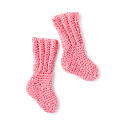Red Heart Crochet Baby Socks Crochet Socks made in Red Heart Baby Hugs Medium Yarn