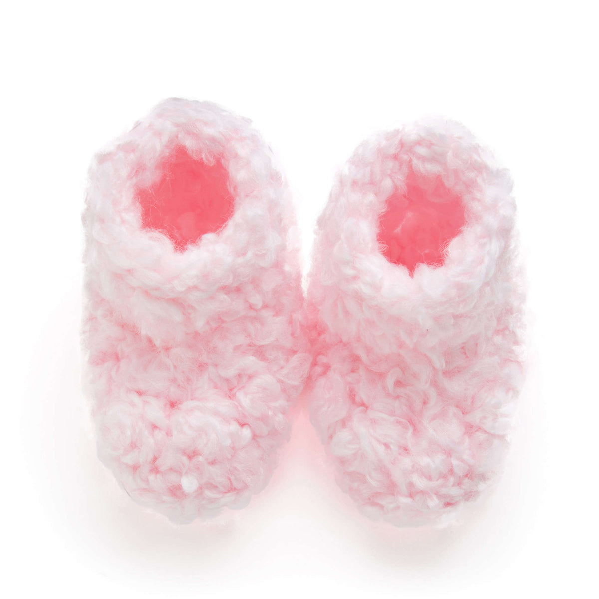 Crochet Socks made in Red Heart Baby Clouds Yarn