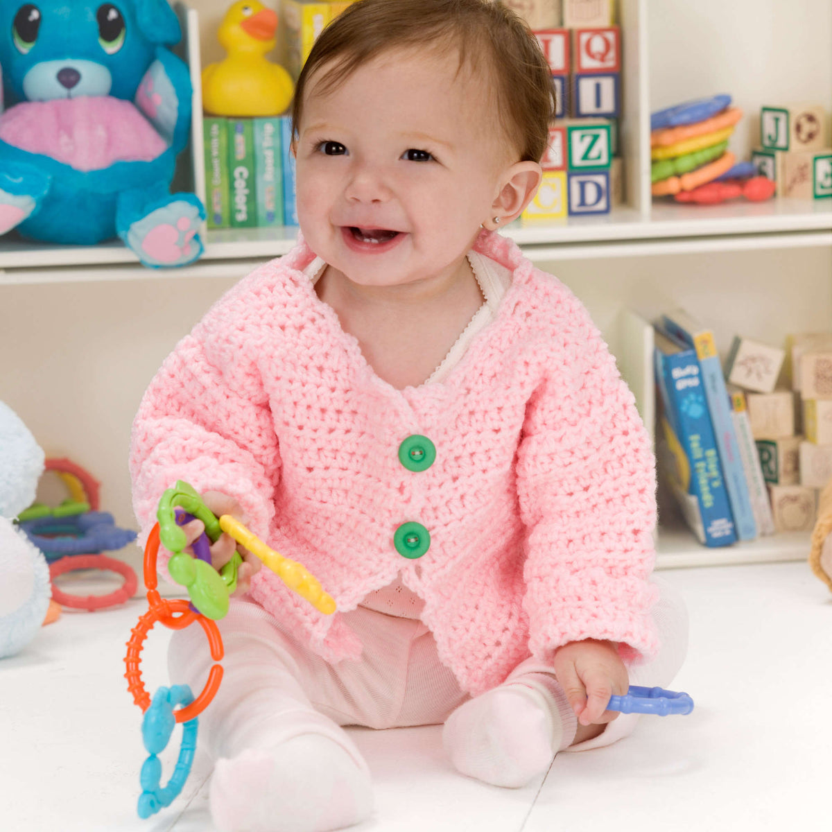 Crochet Sweater made in Red Heart Super Saver Yarn