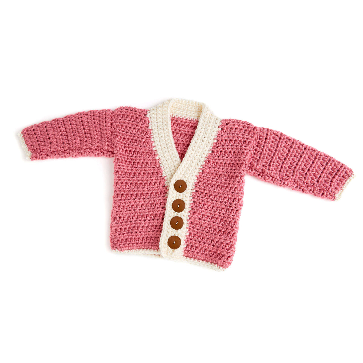 Crochet Cardigan made in Red Heart Soft Essentials Yarn