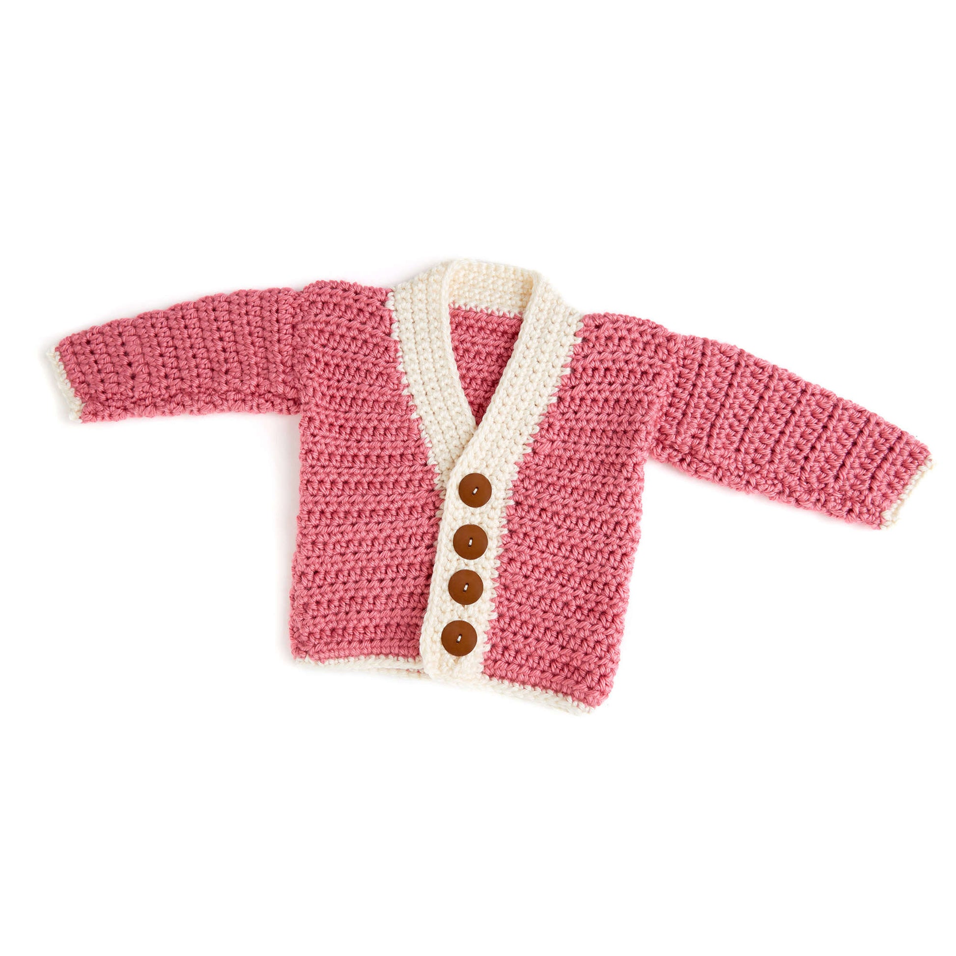 Free Red Heart Cutie Baby Cardigan Crochet Pattern Yarnspirations