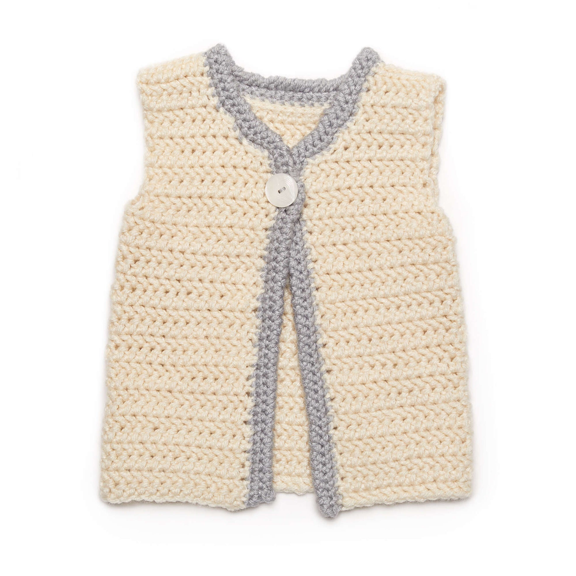Free Red Heart Crochet Classic Baby Vest Pattern