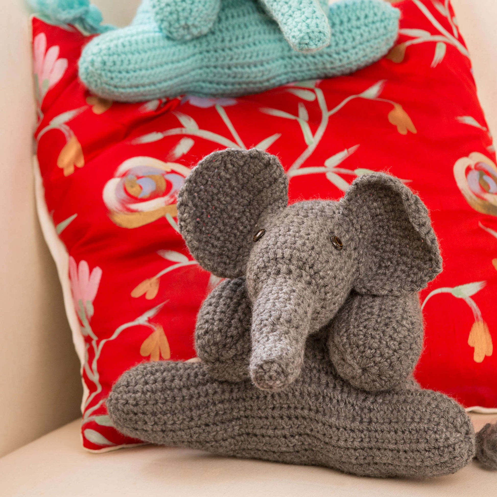 Free Red Heart Elephant Friends Crochet Pattern