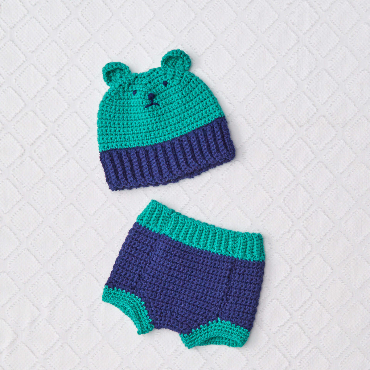 Crochet Baby Cover made in Red Heart Baby Hugs Medium Yarn