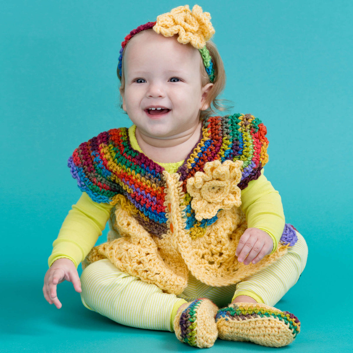 Crochet Set made in Red Heart Super Saver Yarn