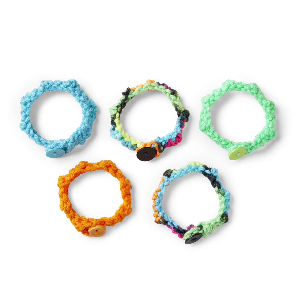 Crochet Bracelet made in Red Heart Super Saver Yarn