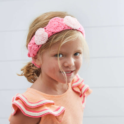 Red Heart Crochet Loving Hearts Headband Crochet Headband made in Red Heart Super Saver Yarn