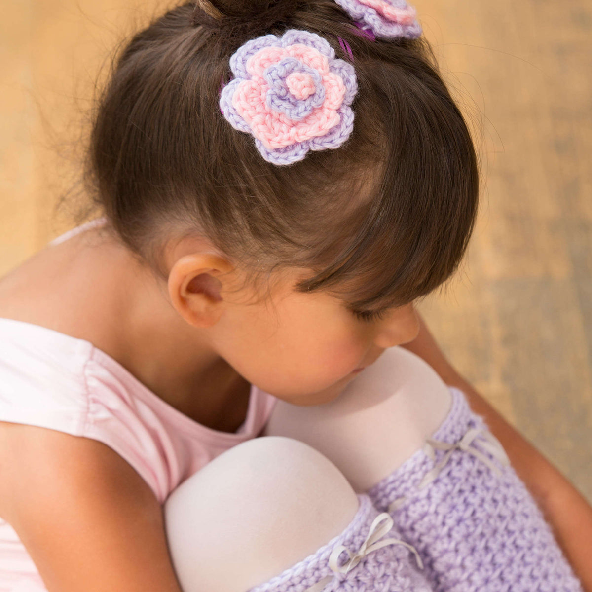 Crochet Hair made in Red Heart Soft Baby Steps Yarn