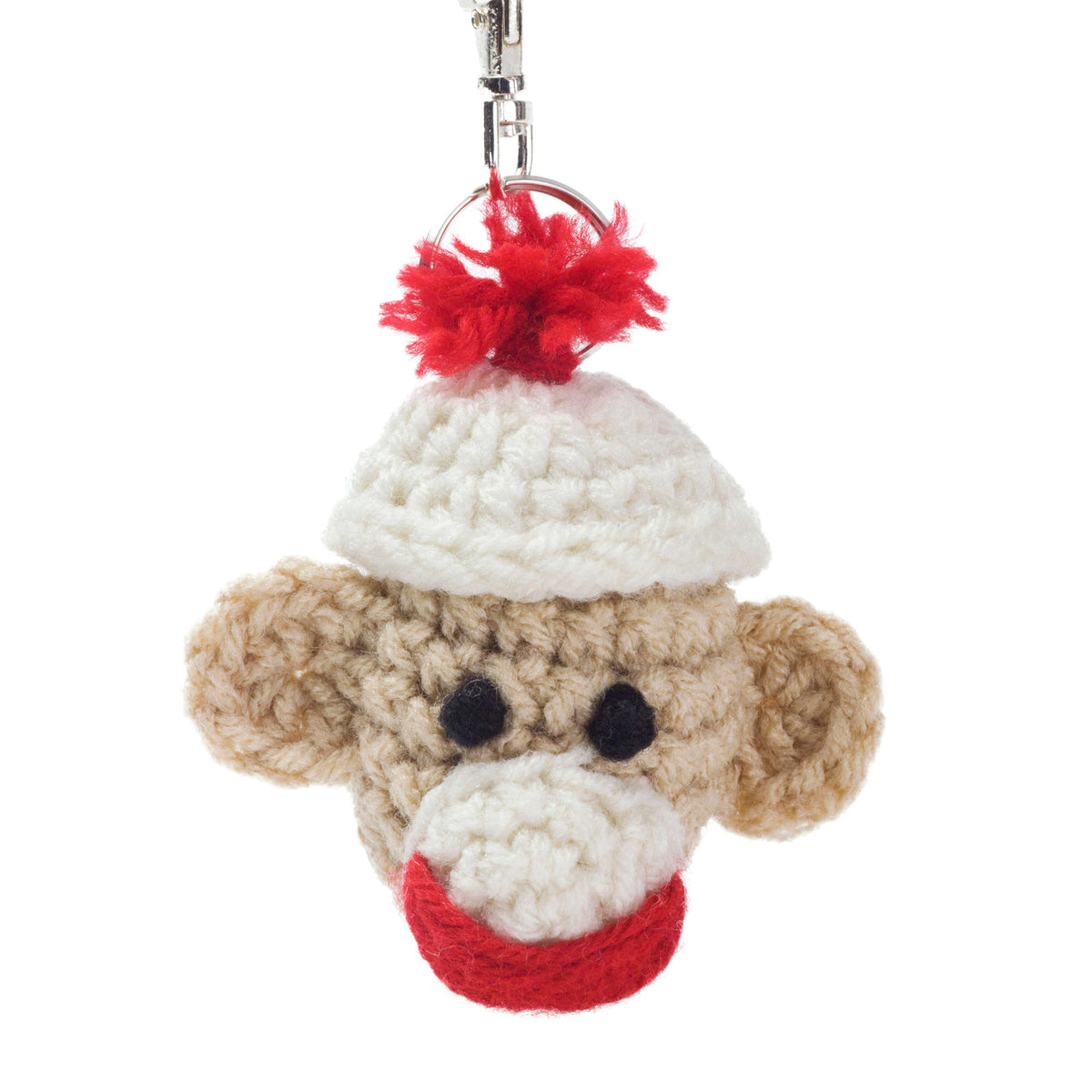 Crochet Key Fob made in Red Heart Super Saver Yarn