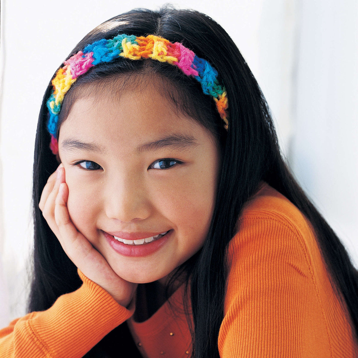 Crochet KidsHeadband made in Red Heart Kids Yarn