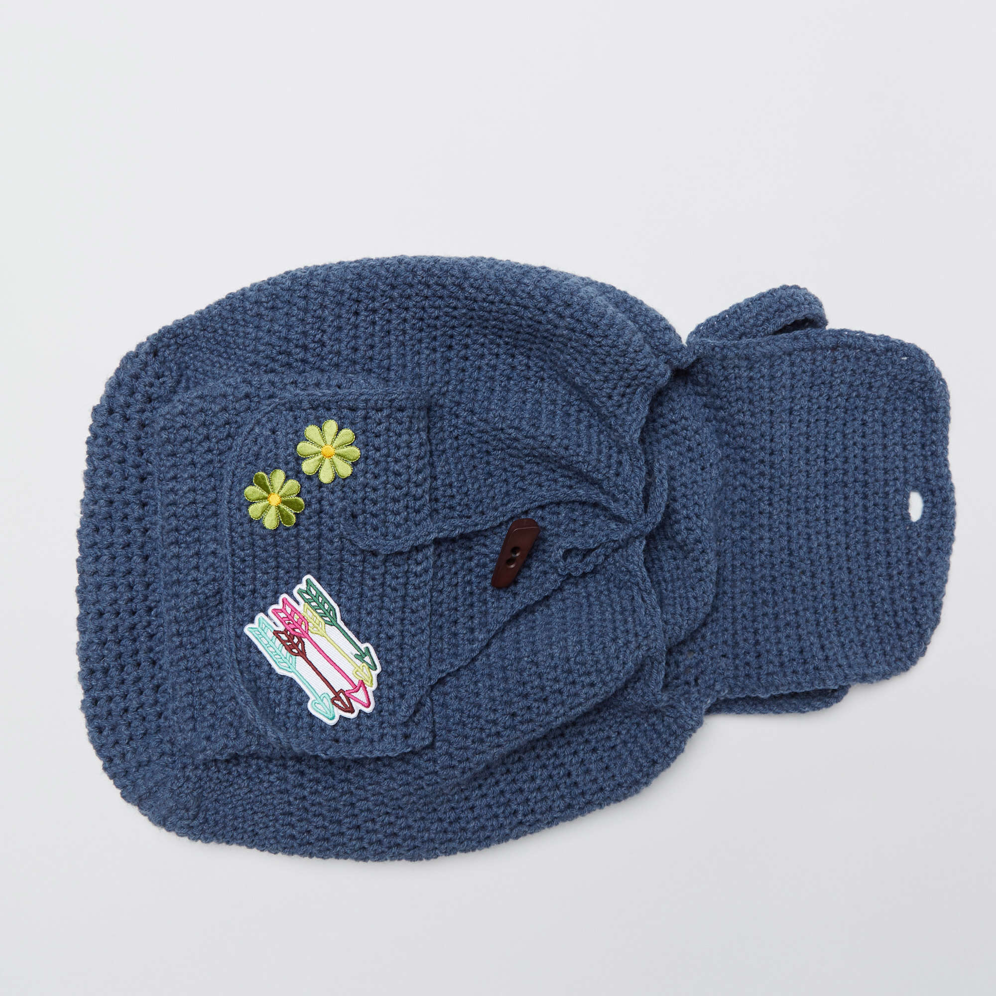 Free Red Heart Patch Backpack Crochet Pattern | Yarnspirations