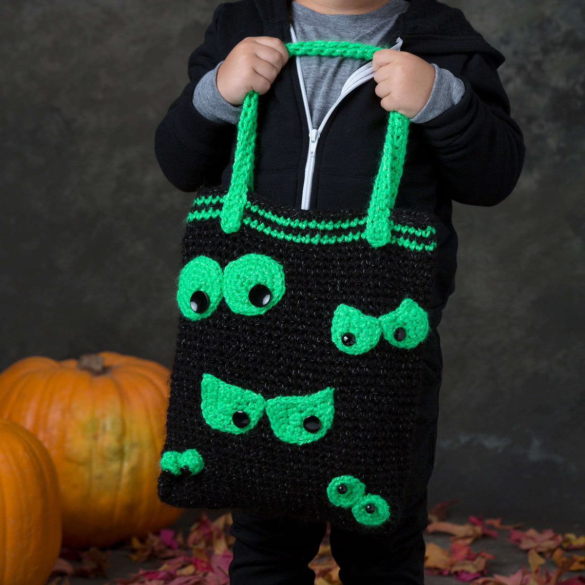 Crochet Bag made in Red Heart Reflective Yarn