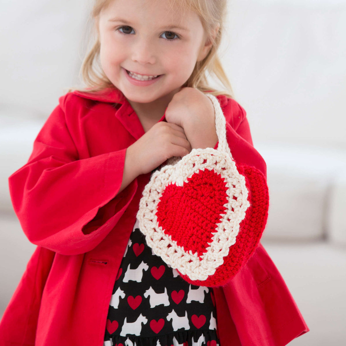 Crochet Bag made in Red Heart Soft Yarn