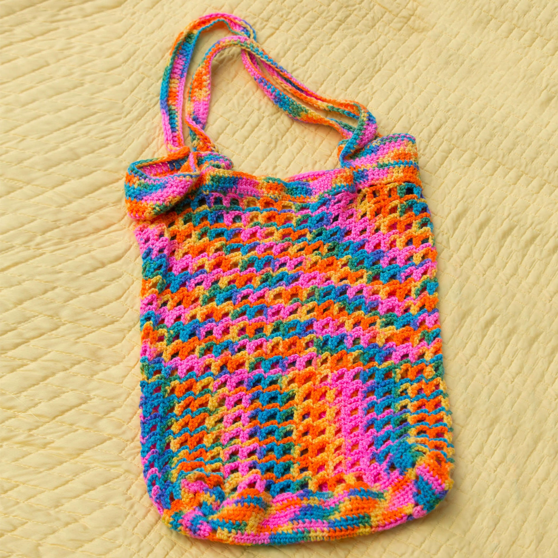 Free Red Heart Tote For Toys Crochet Pattern