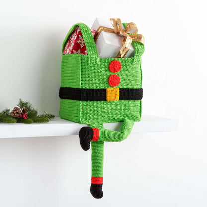 Red Heart Santa & His Elf Crochet Gift Bags Version 1