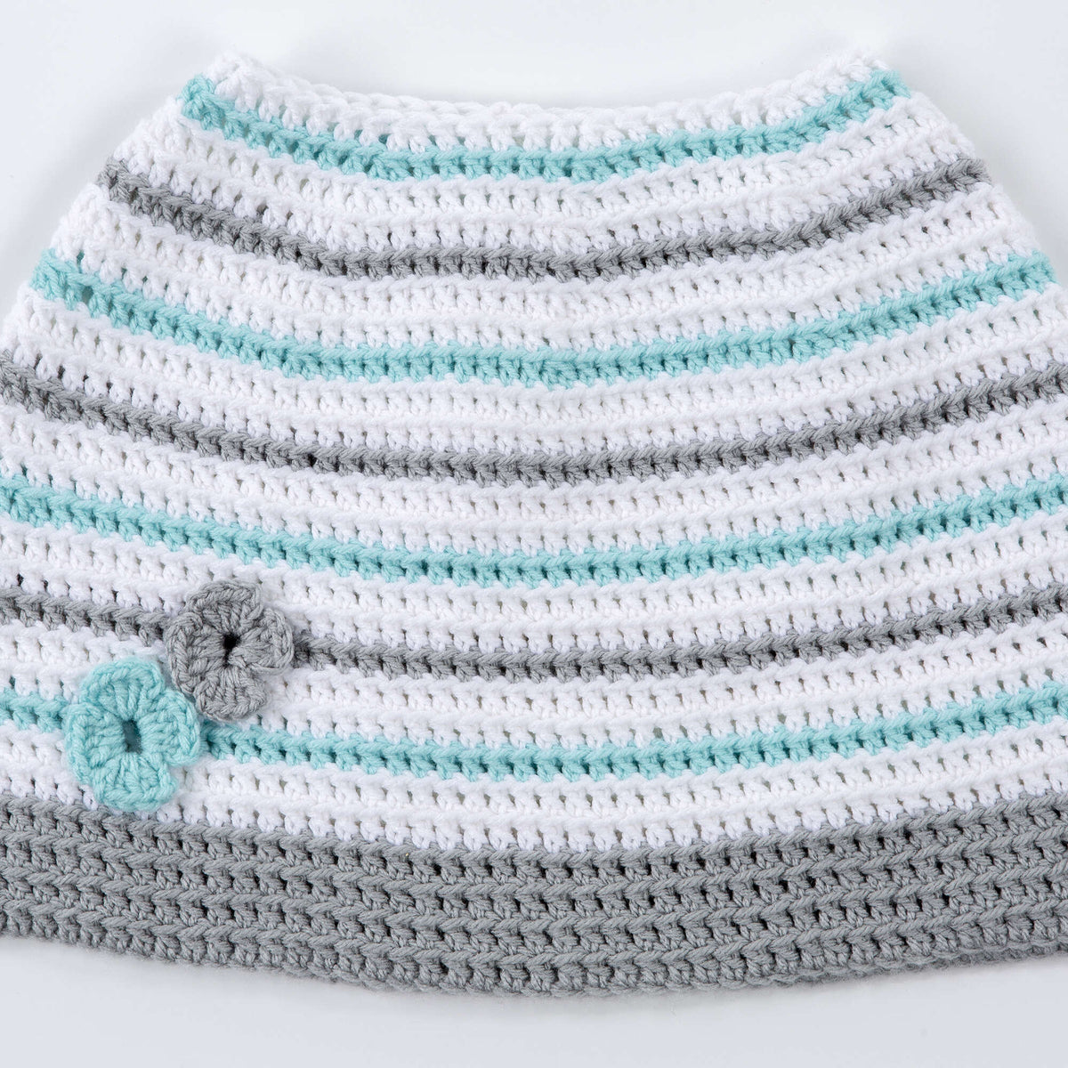 Crochet Poncho made in Red Heart Baby Hugs Medium Yarn