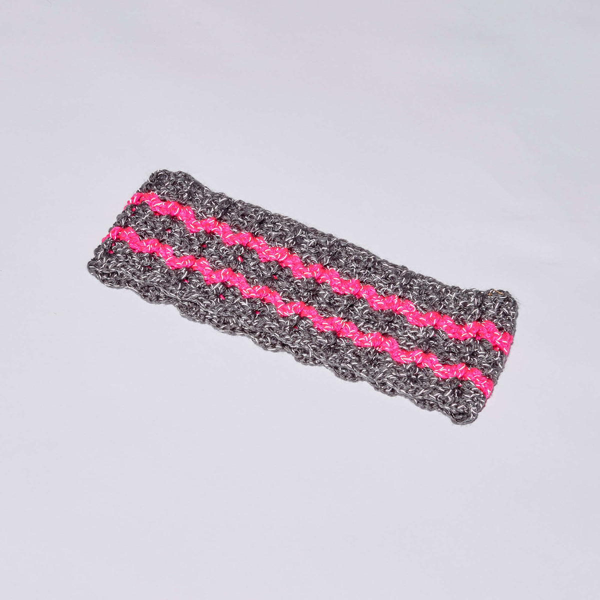 Crochet Cowl made in Red Heart Reflective Yarn