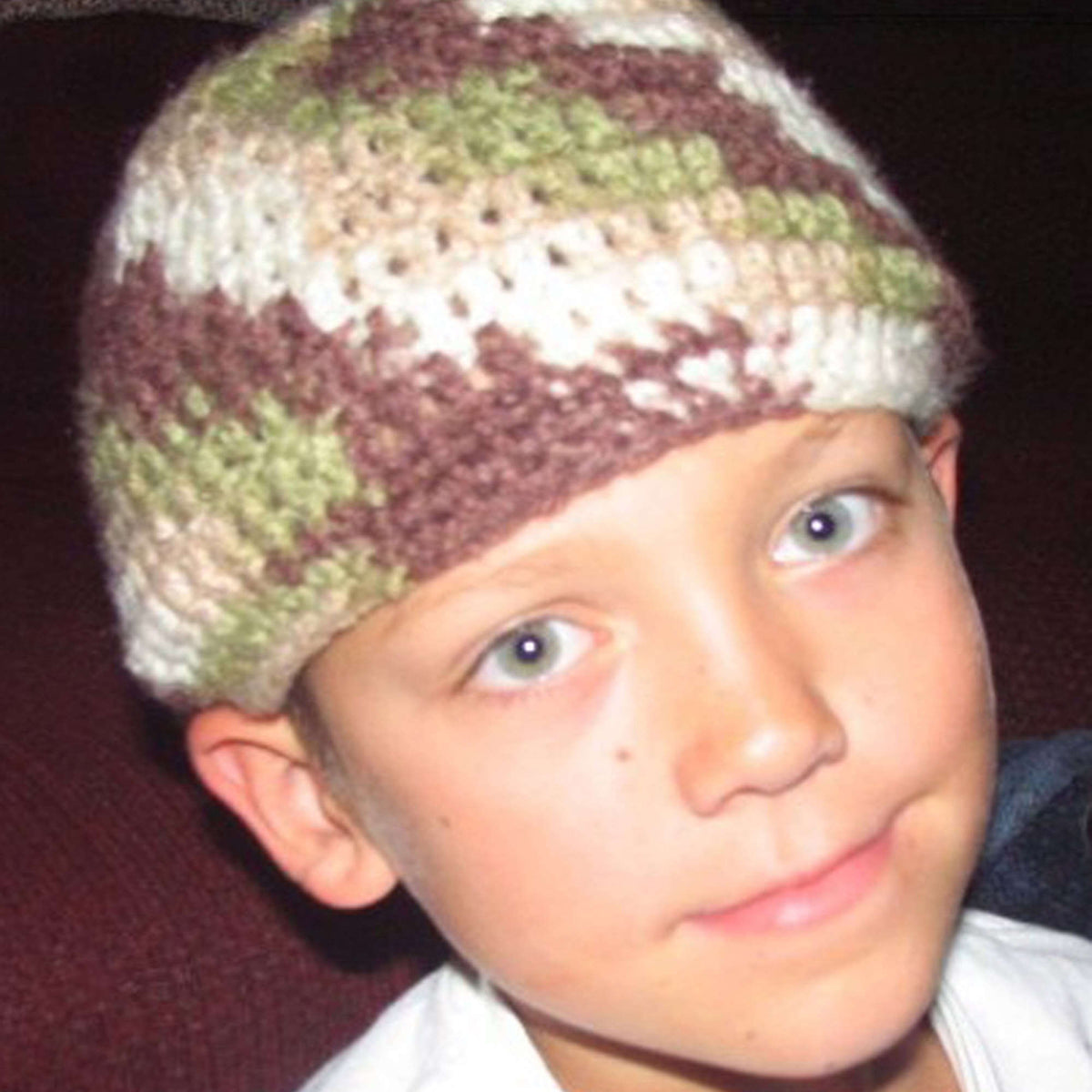 Crochet Hat made in Red Heart Classic Yarn