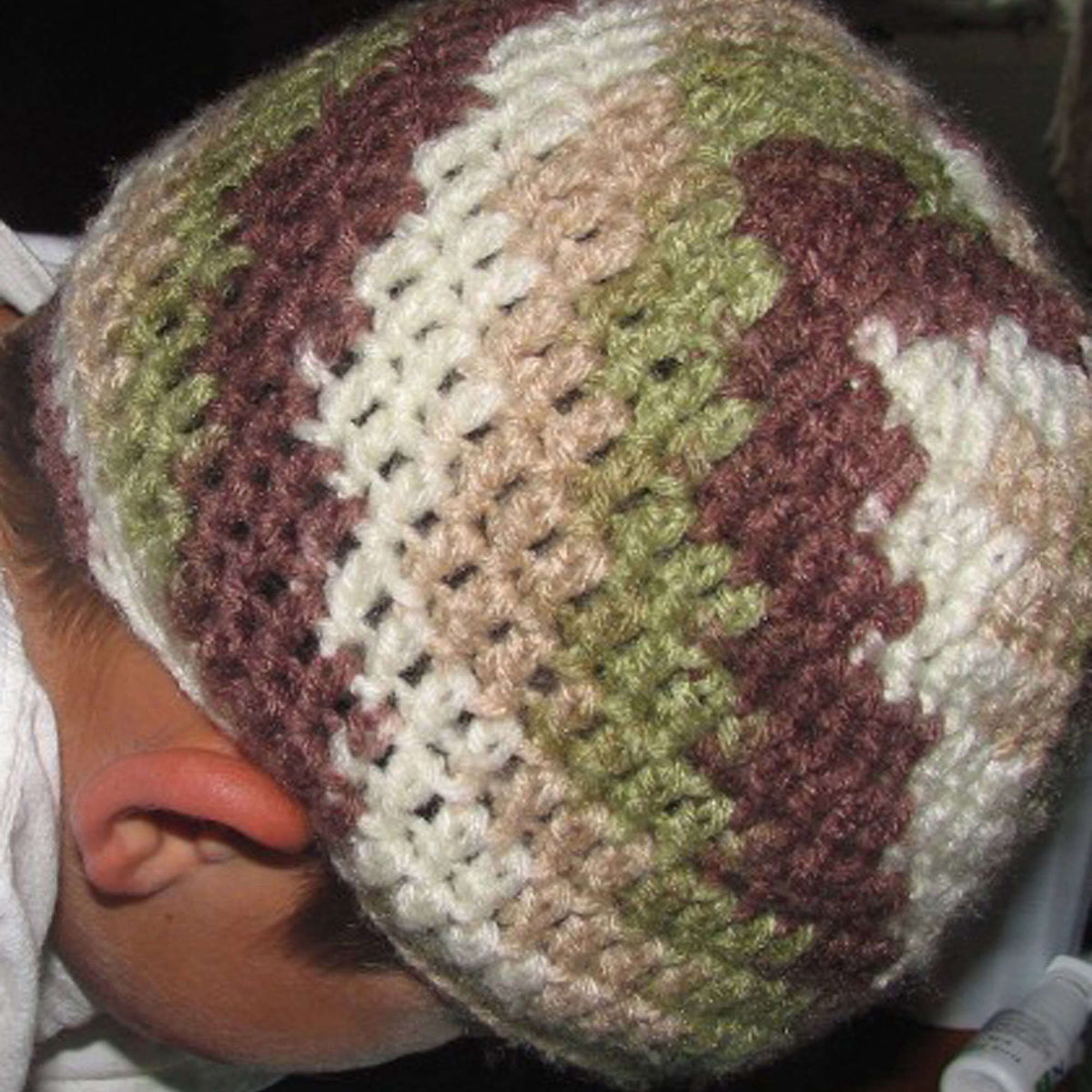 Crochet Hat made in Red Heart Classic Yarn