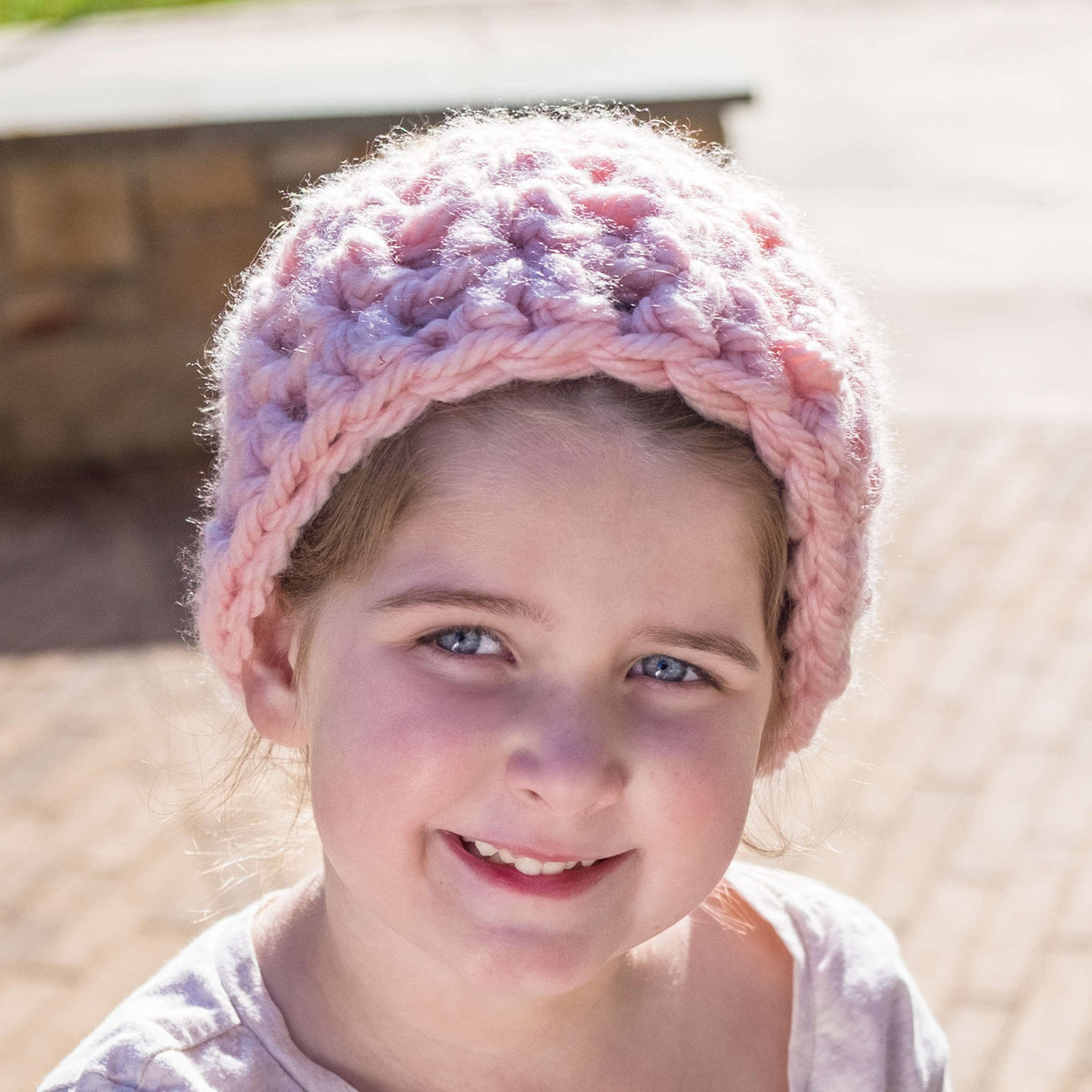 Crochet Hat made in Red Heart Grande Yarn