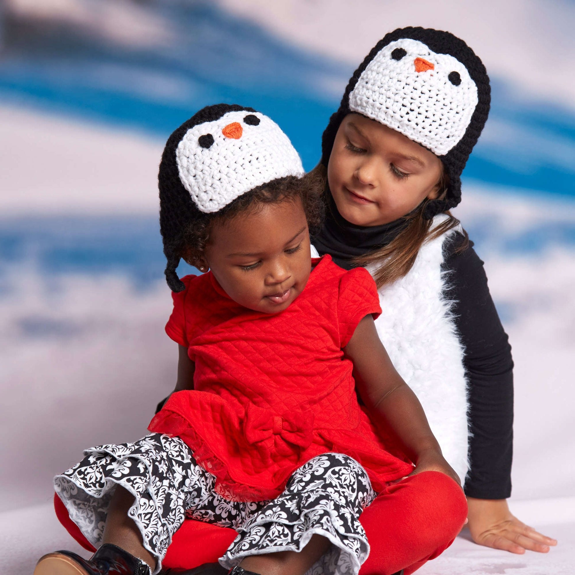 Free Red Heart Picture Perfect Penguin Hat Crochet Pattern
