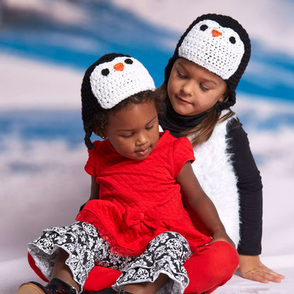 Red Heart Crochet Picture Perfect Penguin Hat Red Heart Crochet Picture Perfect Penguin Hat
