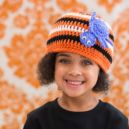 Red Heart Crochet Spider-Kid Cap Crochet Cap made in Red Heart With Love Yarn