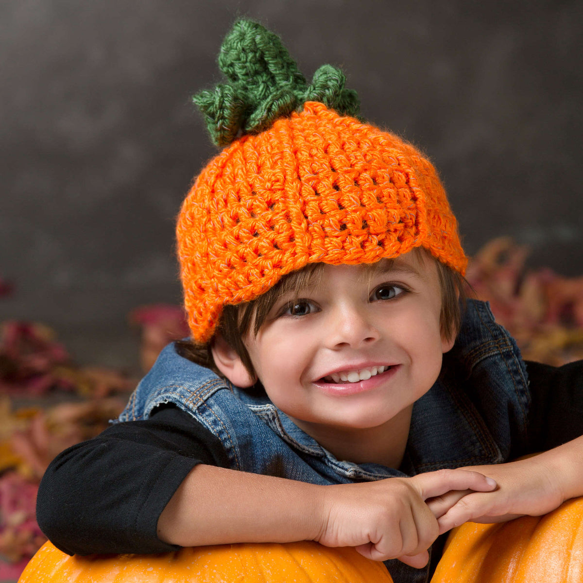 Crochet Hat made in Red Heart Reflective Yarn