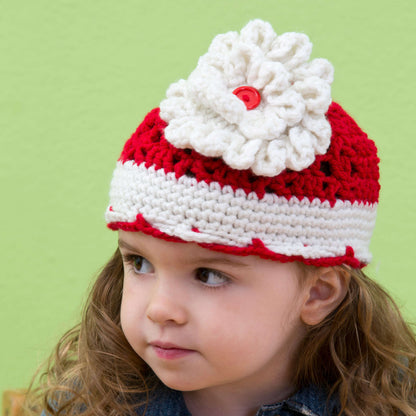 Red Heart Crochet Big Bloom Hat Red Heart Crochet Big Bloom Hat