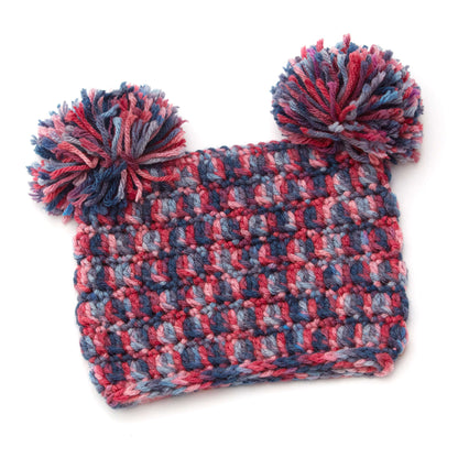 Red Heart Crochet Pom-dorable Hat Crochet Hat made in Red Heart Baby Hugs Medium Yarn