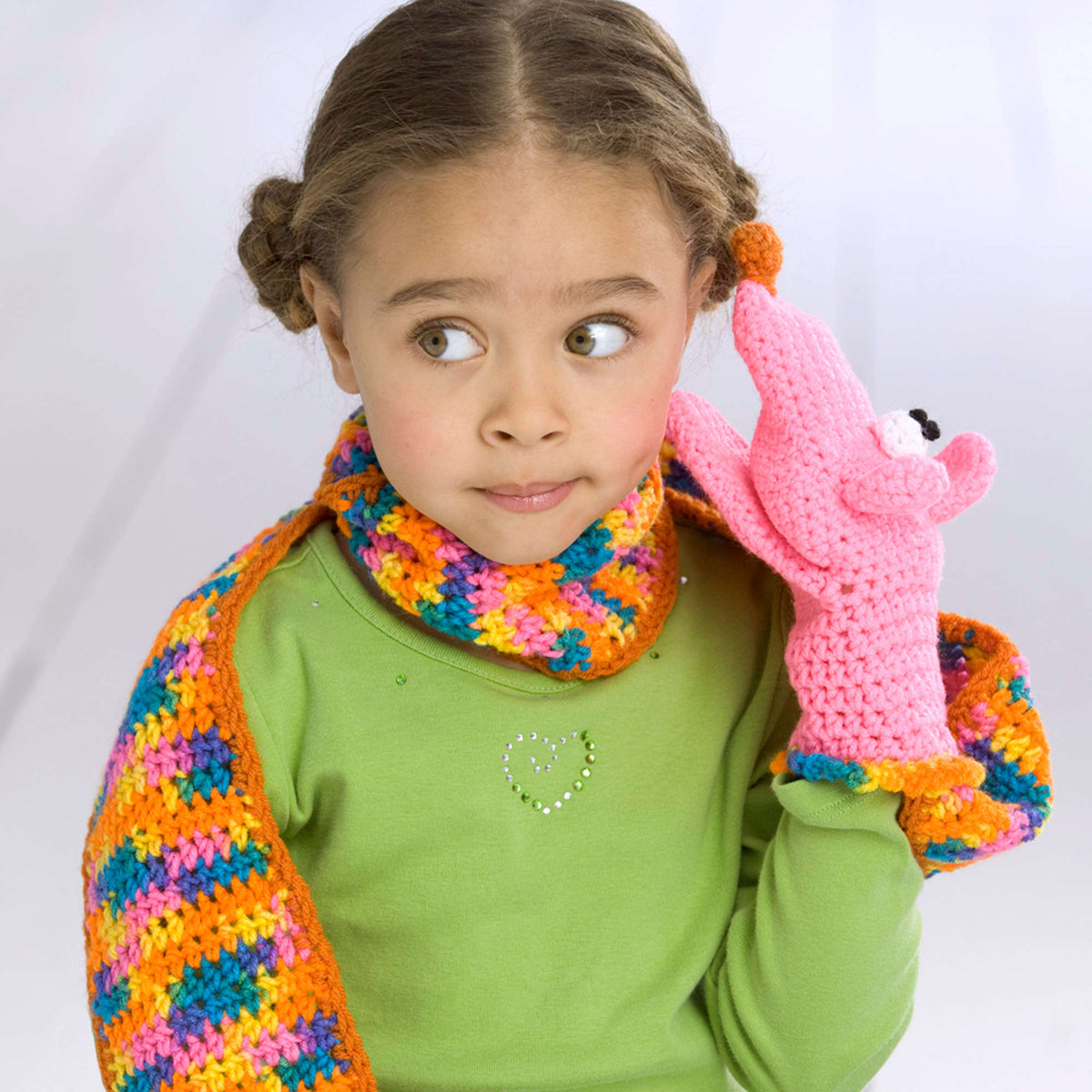 Crochet Scarf made in Red Heart Sport Yarn