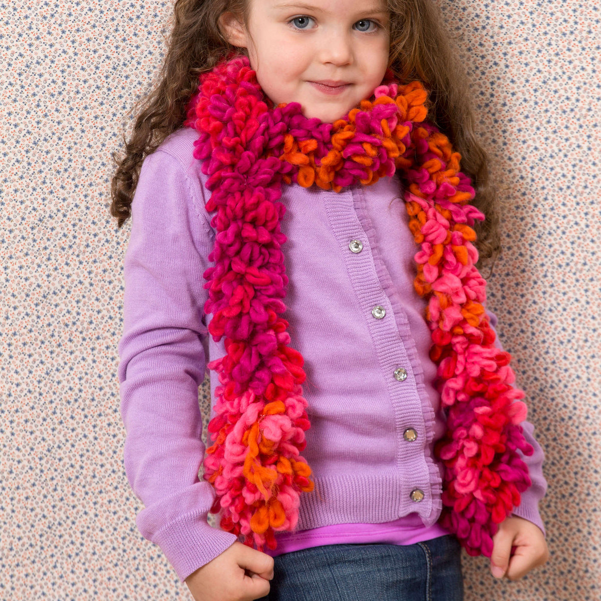 Crochet Scarf made in Red Heart Boutique Yarn